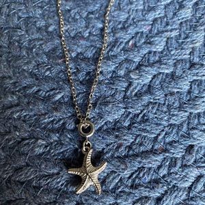 Silver Starfish Necklace
